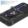 thumbnail image 6 of Heavy Duty Full Body Designed Case for Samsung Galaxy S22 6.1 Inch , Shockproof Galaxy S22 Case Camera Cover Slide Lens Charge Port Built-in 360° Rotate Ring Kickstand, 6 of 7