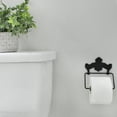 thumbnail image 4 of AuldHome Design Farmhouse Cast Iron Toilet Paper Holder; Wall Mount Vintage Decor Style Black TP Hanger, 4 of 5