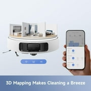 MOVA E40 Ultra Robot Vacuum and Mop,19,000Pa Suction,Anti-Tangle Side Brush,All-in-One Station,Hot Air Drying
