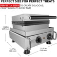 thumbnail image 6 of ALDKitchen Belgian Waffle Maker Thick | Press Type | Professional Use | Stainless Steel | Nonstick | 110V (6 Waffle on a Stick), 6 of 9