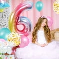 thumbnail image 4 of Globo niña cumpleaños 6, cumpleaños 6, globo rosa número 6, decoración cumpleaños, globo feliz cumpleaños, decoración fiesta niña cumpleaños 6, 4 of 4