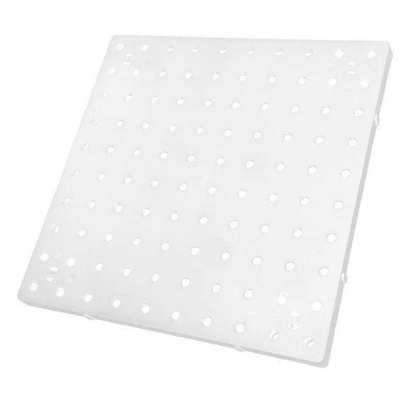 OUNONA  Craft Room Storage Garage Pegboard Tool Organizer Boards Hooks White