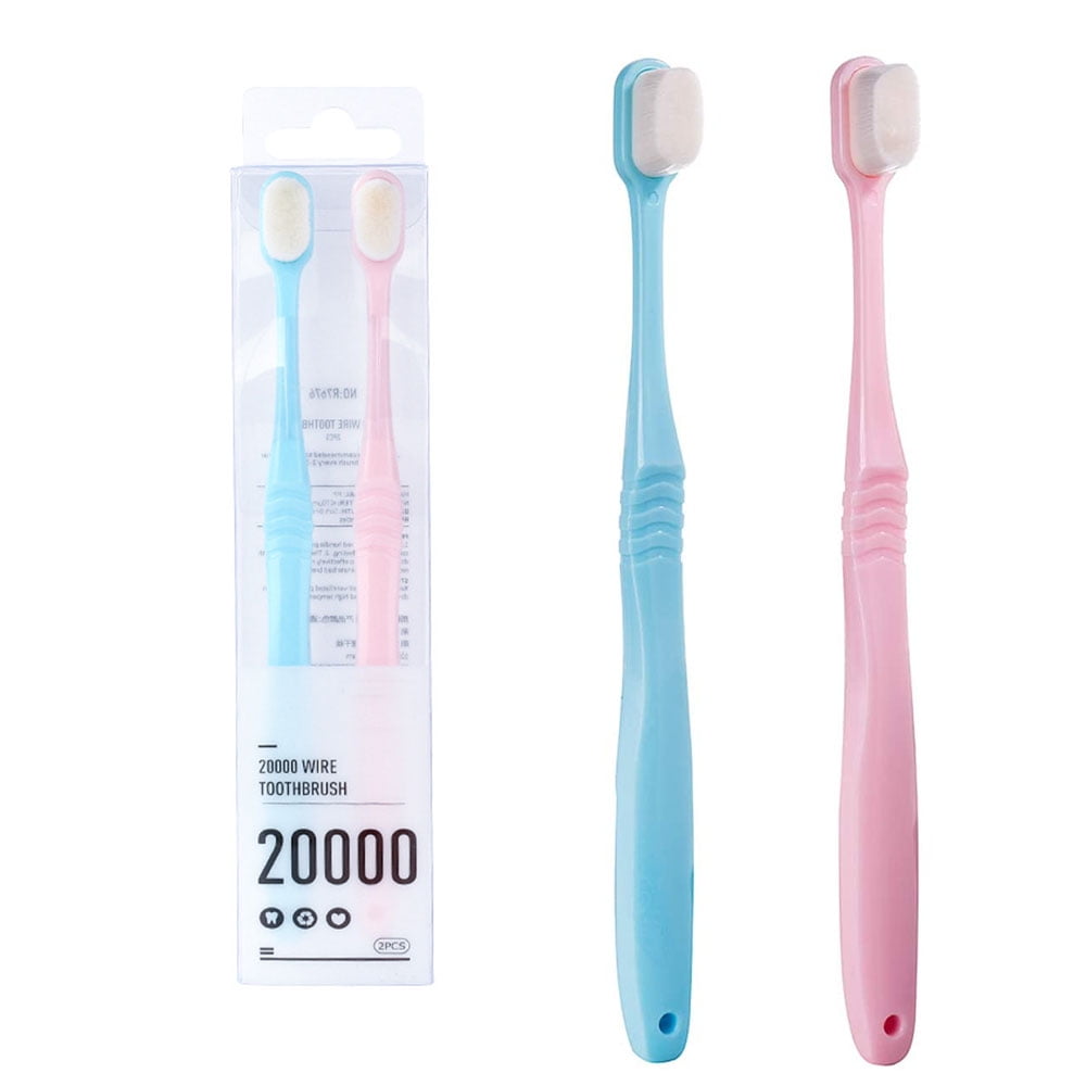 Chok 2 Pcs Extra Soft Toothbrush, Nano Toothbrush for Sensitive Gums MicroNano Manual