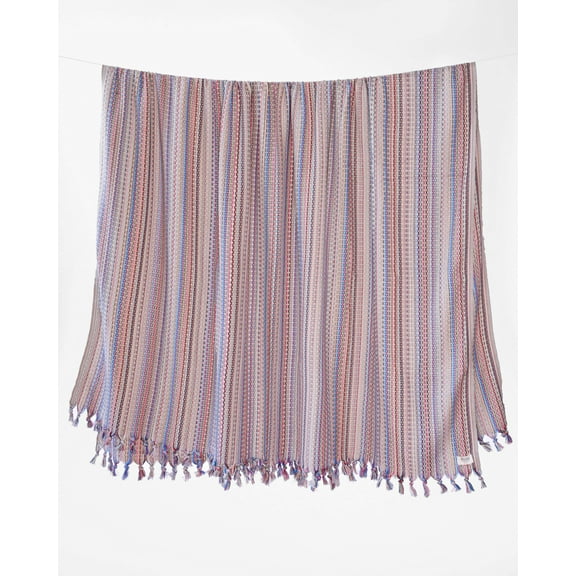 The Labyrinth Blanket in Tan