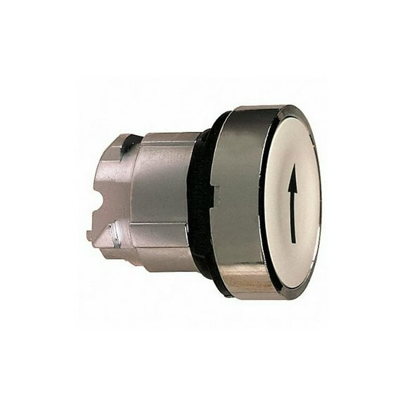 Schneider Electric Flush Push Button,White,Non-Illum,22mm ZB4BA334