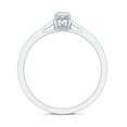 thumbnail image 2 of Rosec Jewels Lab Created Diamond Engagement Ring for Women - Minimalist Ring - EF-VS Quality, 10K White Gold, US 3.50, 2 of 8