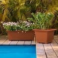 thumbnail image 6 of Bloem Dayton 27" Terra Cotta Recycled Plastic Rectangle Deck Box Planter for Indoor and Outdoor Gardening, 6 of 6