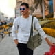 thumbnail image 2 of Bolso bandolera de lona, grande, tipo bandolera, con bolsillo, para mujer y hombre, 2 of 7