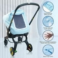 thumbnail image 5 of 2Pcs Sale Countdown! Baby Universal Blue Cover All Protective Cover Baby Stroller Windproof Mesh Proof Cover Window Type Protective Cover Practical Home Decor 9.8" X 7.9" X 3.9", 5 of 7