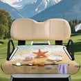 thumbnail image 3 of XYZCANDO Starfish and Conch Pattern Golf Cart Seat Covers with Pockets, for Sports, Golf Cart Seat Towel Protector, Compatible with Club Car EZGO, 3 of 8
