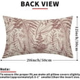 thumbnail image 4 of Burgundy Red Leaf Plant Lumbar Pillow Covers 12X20 Inch Herbs Botanical Fern Vintage Leaves Floral Decorative Pillow Cases Set of 2 Throw Pillows Farmhouse Home Decor For Sofa Couch Cushion Outdoor, 4 of 6