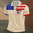 thumbnail image 2 of Leey-World Mens 4th Of July Shirt Men's 4th of July Shirt 2026 American Flag 250th Anniversary T-Shirt USA Patriotic Independence Day Top Star Stripes Tee(Beige,2XL), 2 of 4