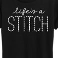 thumbnail image 3 of Instant Message - Lifes A Stitch - Women's Short Sleeve Graphic T-Shirt, 3 of 6