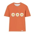 thumbnail image 4 of Tops de Manga Corta de Algodón para Mujeres, Moda Impresa Cuello Redondo Blusa Casual para el Hogar Y el Uso Diario, 4 of 4