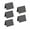 Black-Mate, variant on SEIWEI 5pcs Dining Table Mini Chalkboard Double-Sided Small Blackboard Erasable Record Board Price Tags (White-Mate)