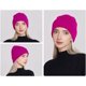 thumbnail image 4 of Gorro de punto con puños y forro de satén para hombres, mujeres y chicos, gorro holgado con calavera, 4 of 5