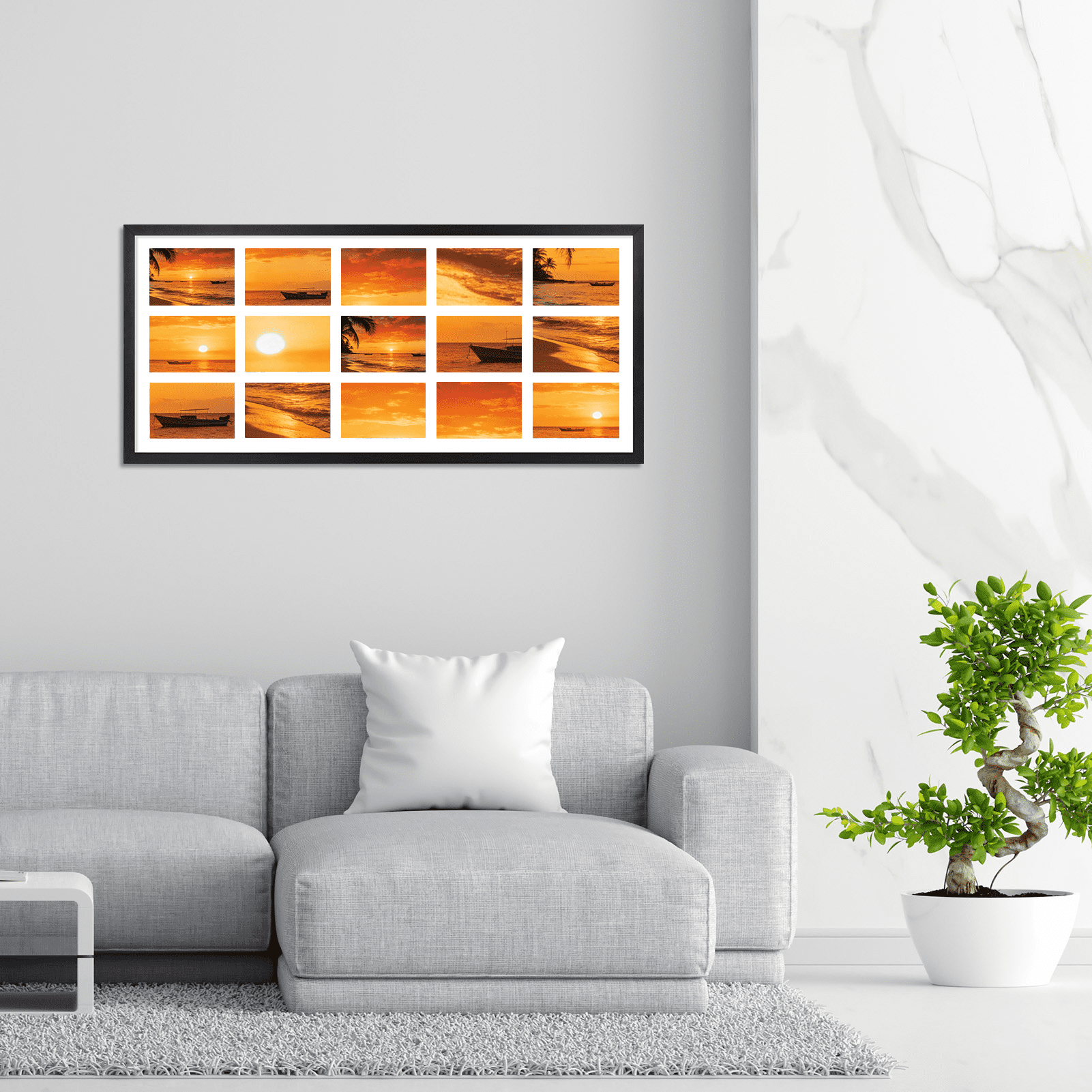 15 Opening 4x6 Collage Picture Frame, Black