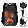 thumbnail image 3 of Daiia Butterfly Sitting on a Flower Pattern USB Charging Backpack for Men and Women, Anti-Theft Backpack,Travel Backpack,School Backpack,College Backpack,Laptop Backpack, 3 of 7