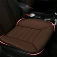 thumbnail image 2 of Car Seat Cushion For Front Seats, Coffee Color With Comfortable Padding, Universal Fit For Most Vehicles, Auto Interior Accessory, 2 of 5