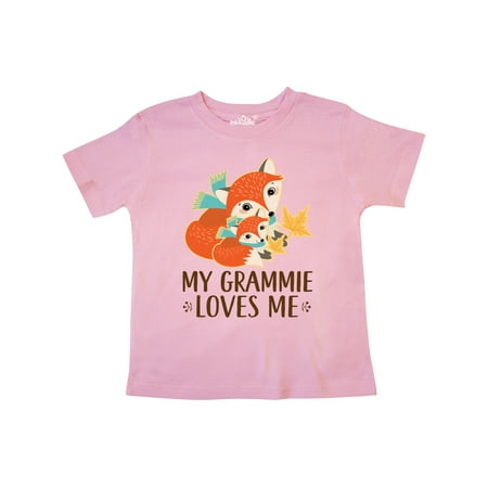 

Inktastic My Grammie Loves Me Fox Gift Gift Toddler Boy or Toddler Girl T-Shirt