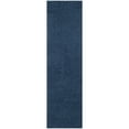 thumbnail image 4 of SAFAVIEH Laguna Neven Plush Solid Shag Area Rug, Blue, 6'7" x 6'7" Round, 4 of 7