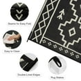 thumbnail image 2 of Moynesa Outdoor Rug Waterproof, 5'x8' Lightweight Plastic Straw Rug for Camping RV, Reversible Boho Carpet Outside Rug for Patio Picnic Deck Porch Balcony Tent, Black, 2 of 8