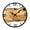 brown Roman numerals, variant on Wall Clock Rustic Country Clock Silent Wall Clock Wood Wall Clock Quiet Movement for Bedroom Classroom Bathroom