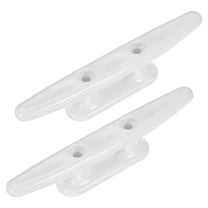 Uxcell 2pcs Boat Cleats Dock 4 Inch Kayak Rope Tie Cleat 48mm for Marine White