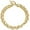 Gold, variant on Stainless Steel Classic Plain Double Layer Wedding Statement Cocktail Party Strand Holiday Birthday Bracelet