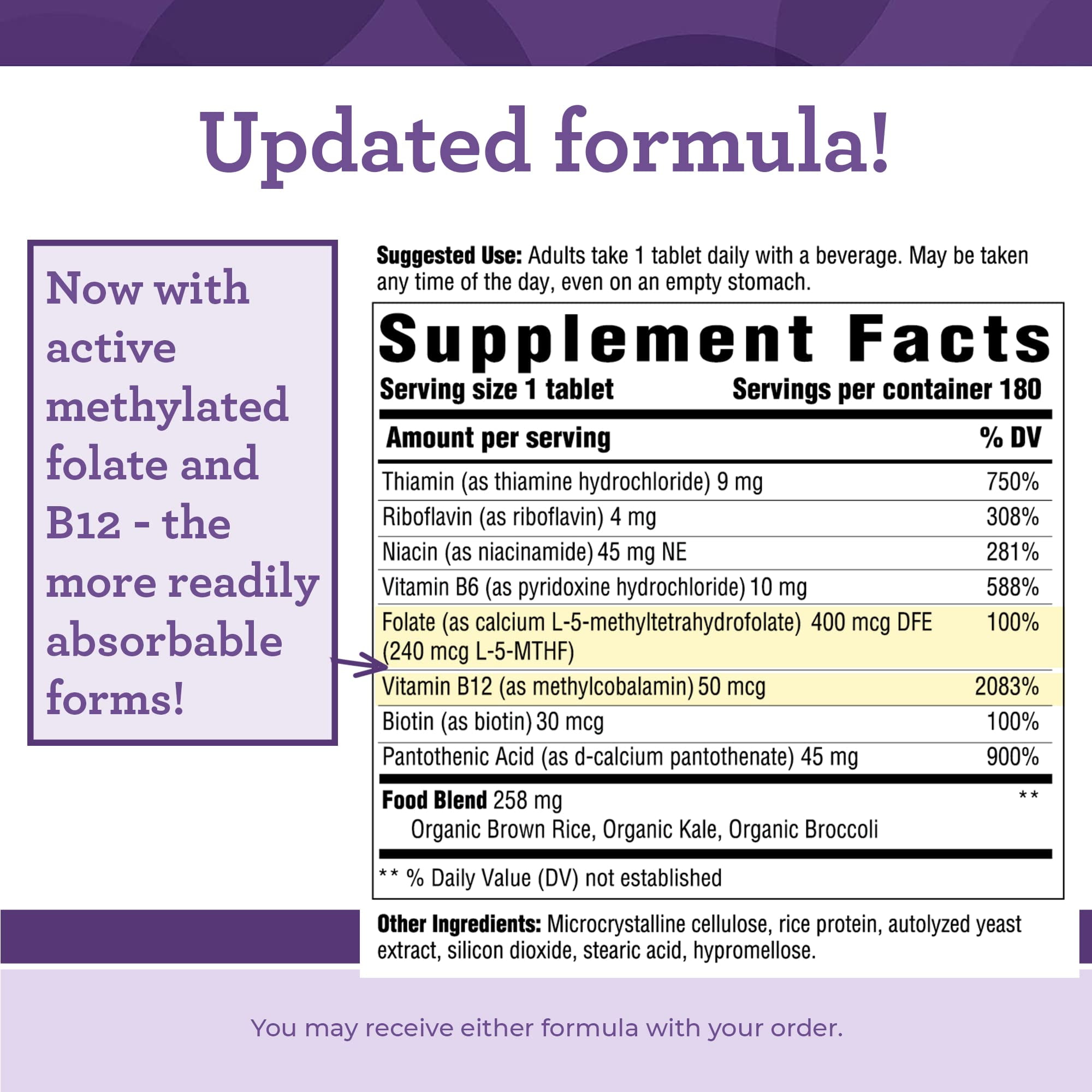 INNATE Response Formulas B Complex - B Vitamins for Energy & Metabolism - 180 Servings