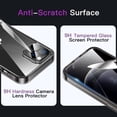 thumbnail image 2 of JETech 3 in 1 Case for iPhone 12 Pro Max 6.7-Inch, with 2-Pack Screen Protector and 2-Pack Camera Lens Protector, Full Coverage Tempered Glass Film, Shockproof Bumper Phone Cover (Black), 2 of 7