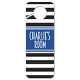 thumbnail image 1 of Charlie Male Name Do Not Disturb Plastic Door Knob Hanger Warning Room Sign - Blue, 1 of 1