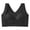 Q167 Black, variant on Women's Posture Corrector Bra Front Cross Adjustable Straps Wireless Jacquard Support Bra Full Coverage Back Support Shaping Bralette Black