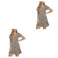 thumbnail image 4 of Vestido con Cuello en V Sonducket Sexy Floral Caqui S, 4 of 6