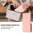 thumbnail image 4 of ELEHOLD Wallet Case for Google Pixel 8, PU Leather Stand Case with 3 Card Holders & Wrist Strap, Shockproof TPU Inner Flip Cover,Pink, 4 of 8