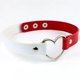 thumbnail image 1 of Collar con forma de corazón de melocotón de cuero sintético negro para mujer, estilo japonés, estilo punk, estilo harajuku, para discoteca, para chica suave, 1 of 6