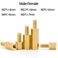 thumbnail image 3 of M2 M2.5 M3 M4 M5 Hexagonal Copper Standoff for PCB Circuit Boards and Computer Motherboards Threaded Support Pillars Screw Bolt, 3 of 5