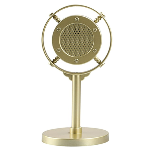 MasteelfCA Retro Microphone Prop Fake Microphone Pretend Play Mic Costume Party Stage Mic Model