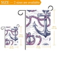 thumbnail image 3 of Seamless Anchor Pattern Double Sided Garden Flag Decorative Weather Resistant Yard Flag, Large DIY Vertical Flag for Farmhouse Patio Lawn, 28x40 Inch, 3 of 6