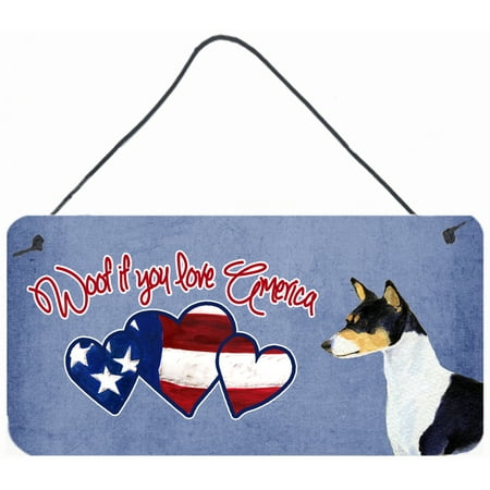 Woof if you love America Basenji Wall or Door Hanging Prints SS5025DS612