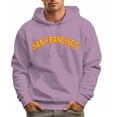 thumbnail image 6 of Men's 100% Cotton Yellow SAN FRANCISCO Hoodie 330g Thick Pocket Hood, 6 of 16