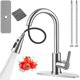 thumbnail image 1 of Mezcladora para Fregadero de Acero Inoxidable 304, Grifo de Cocina Acero Extraible, con 2 Modos de Chorros y Rotaci&oacute;n 360&deg;, Dise&ntilde;o de Agua Fr&iacute;a y Caliente (pla, 1 of 8