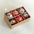thumbnail image 2 of Christmas Felt Ball Ornaments 6PCS - Non-Fading Wool Hanging Decor for Tree, Living Room & Housewarming, 2 of 4