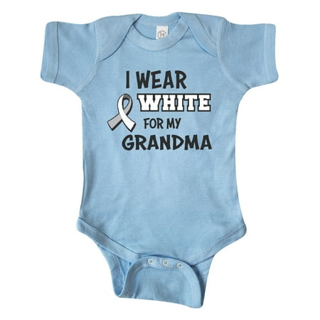 

Inktastic I Wear White For My Grandma Gift Baby Boy or Baby Girl Bodysuit