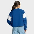 thumbnail image 2 of Women's Fanatics Royal Los Angeles Dodgers Oversized Toss Sweep Raglan Pullover Sweatshirt, 2 of 5