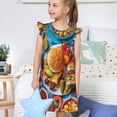 thumbnail image 4 of Fotbe Vibrant Picnic Food Spread Vestido de Dormir para Niñas de 3 a 10 Años, Mangas Cortas, Estilo Princesa, Pijama Camisón con Mangas Voladas-Large, 4 of 6