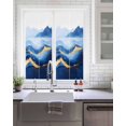 thumbnail image 2 of Abstract Ocean Window Privacy Film Gradient Blue White Gold Waves Decorative Glass Window Film UV Blocking Static Cling Non-Adhesive Sticker Covering for Home Door 19.6 x 39.3 inches, 2 of 8