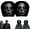 Black #04, variant on Horror Car Headrest Cover, 2-Pack, for Car SUV