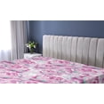 thumbnail image 5 of Ambesonne Delicate Roses Fitted Sheet, Art Aquarelle Floral, Full Size, Pale Lilac Magenta, 5 of 5