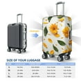 thumbnail image 3 of Salouo Sunny Yellow SunFlower Pattern Travel Dust-proof Suitcase Cover, Softside Suitcase Protector Luggage Cover Protector for 18-32inch ,Not Included Suitcase, 3 of 8